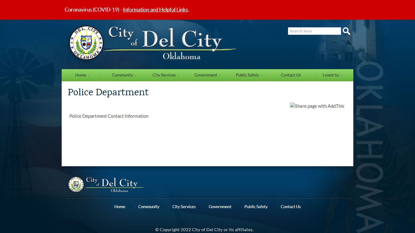 Police Department | City of Del City